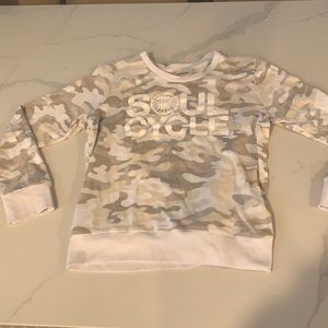 White Camo SoulCycle pullover